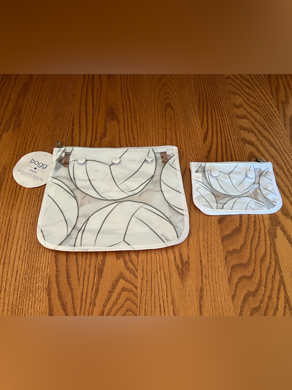 Bogg Decorative Inserts Set of
2 Travel Organizer Storage Pouches - Volleyball